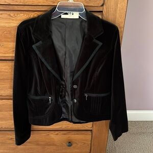 DKNY velvet blazer